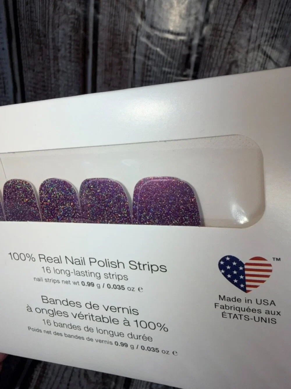 Night Terror Color Street Nail Polish Strips Retired Purple Shimmer Polish